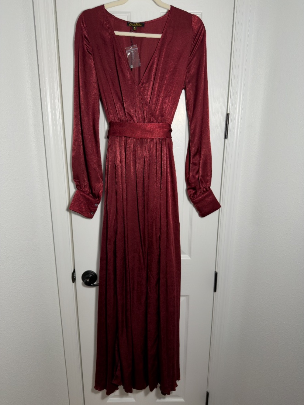 Petal Roz, Wrap Dress, Red